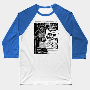 Giant Life Size Moon Monster 2 Baseball T-Shirt